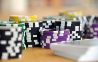 photo of poker chips