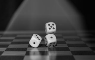 photo of tumbling dice