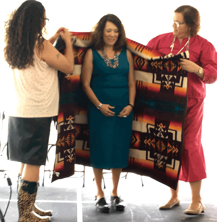 Char Day Presented with Blanket