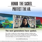 Honor the sacred protect the air