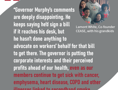 Casino Workers Respond to Governor Murphy’s Comments on Smoking in Casinos: “Deeply Disappointing”