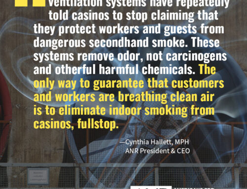 Public Health Group Responds to Rep. Dina Titus Comments on Casino Smoking