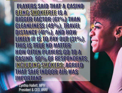 New Poll: Overwhelming Majority of Casino Patrons Prefer Smokefree Playing Environment