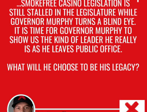 Casino Workers Urge Governor Murphy to Push for Smokefree Casino Bill in His Final Days in Office